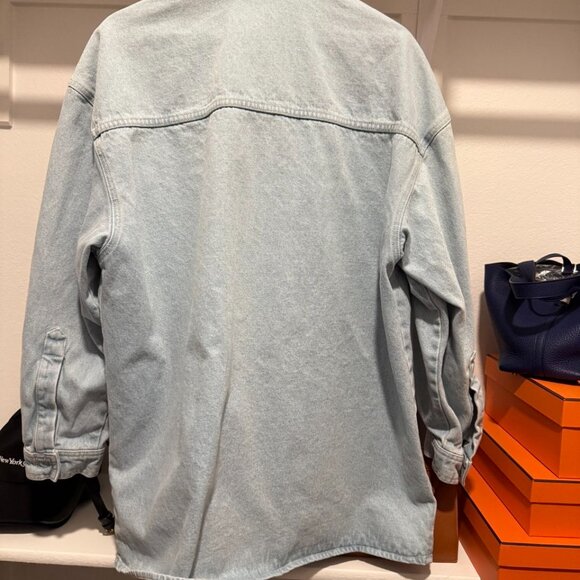 Nanushka  Beaux Denim Jacket/Shirt/Overshirt, Size Small - Picture 6 of 10